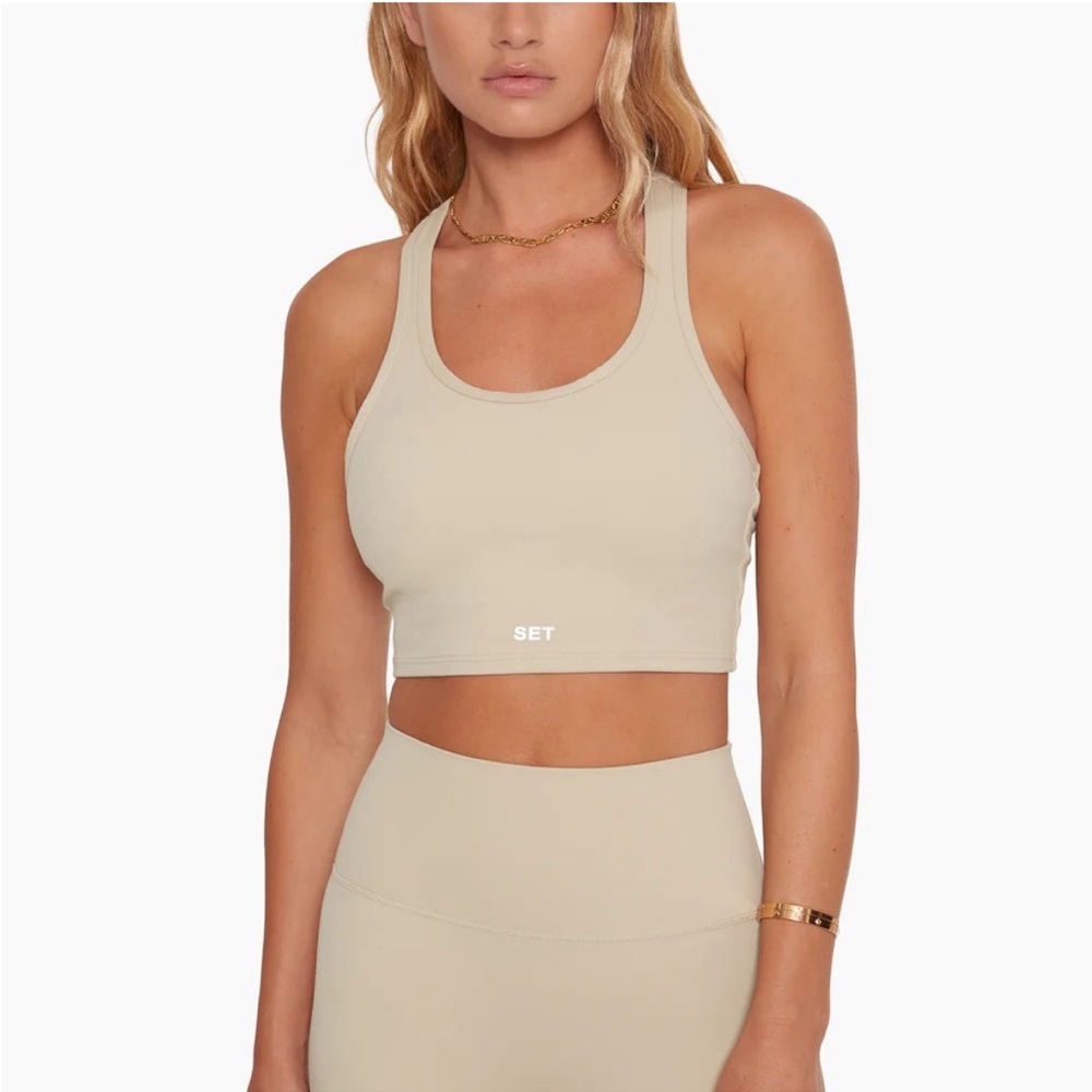 Set active birch t back tank bra